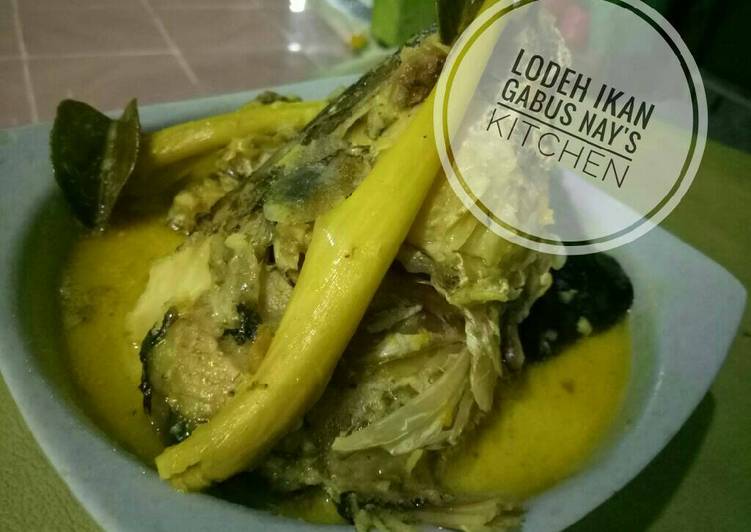 resep masakan Lodeh Ikan Gabus