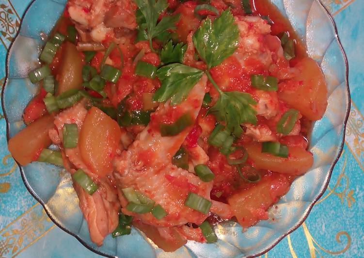 gambar untuk resep makanan Ayam rica-rica tomat