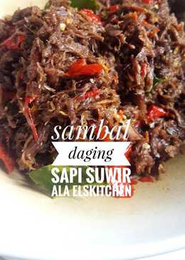 Sambal daging sapi suwir