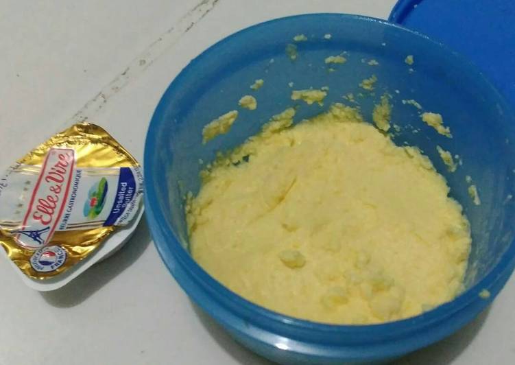 resep MPASI pure kuning telur ayam kampung