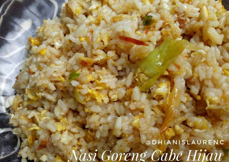 gambar untuk resep makanan Nasi goreng cabe rawit hijau - nasgor pedas sederhan