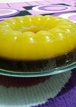 Puding coklat nutrisari (manis segar)