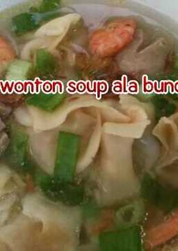 Wonton soup ala bunda Jk ðŸ˜Š