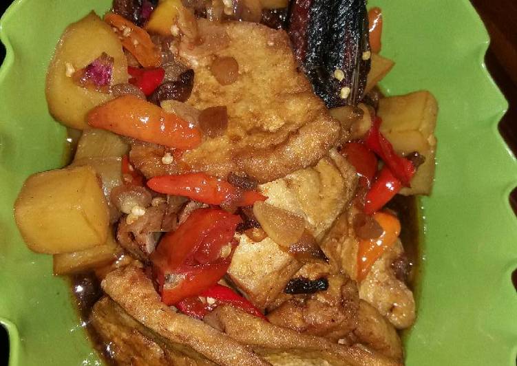 Resep Tongkol tahu kentang kecap pedas Kiriman dari Diny Felis