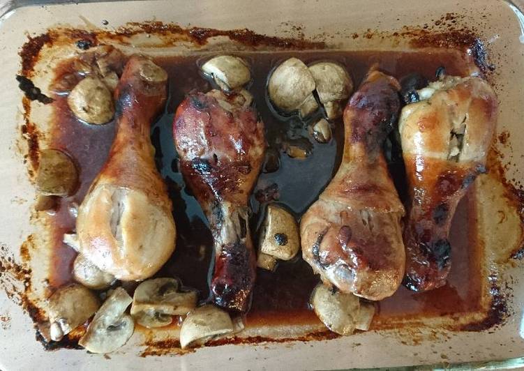 resep masakan Garlic & Honey Drumsticks