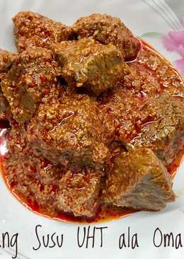 Rendang Susu UHT ala oma Yuli