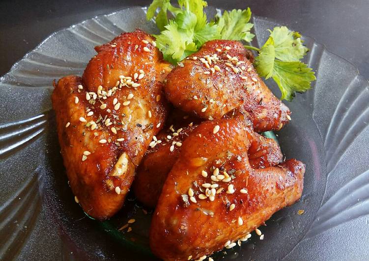 gambar untuk cara membuat Korean Honey Chicken Wings