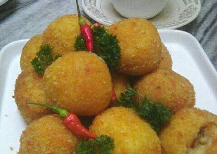 Resep Bola kornet kentang