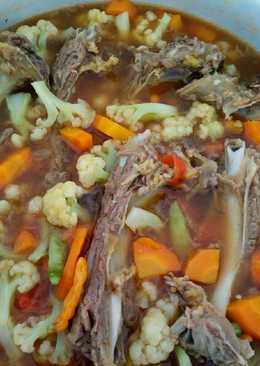 Semur Pedass Iga mix Sayur