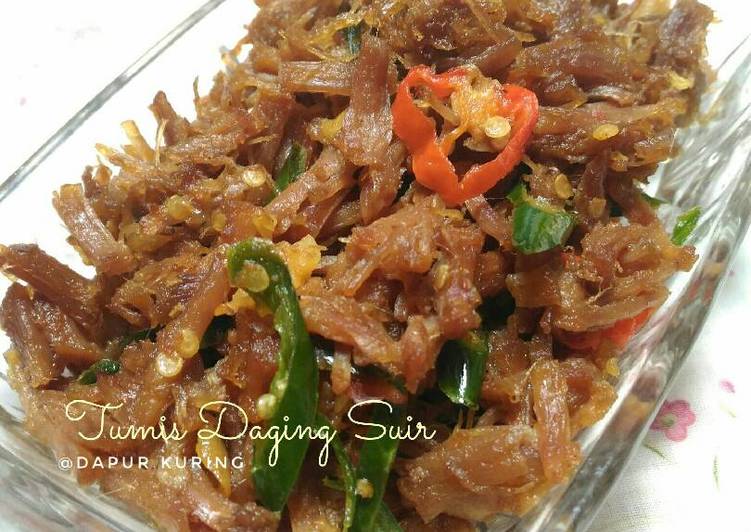 resep masakan Tumis daging suir