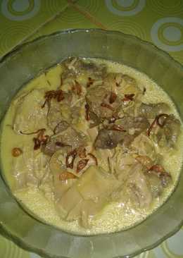 Opor jantung pisang+iga sapi