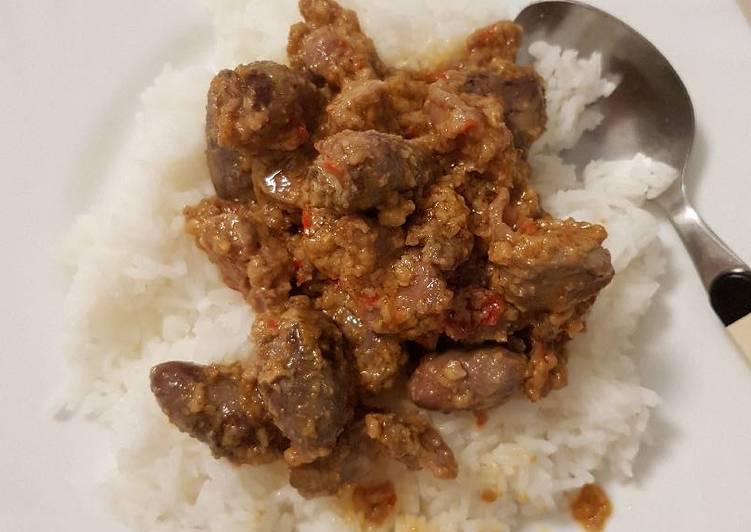 gambar untuk resep makanan Sambel goreng ati ampla praktis