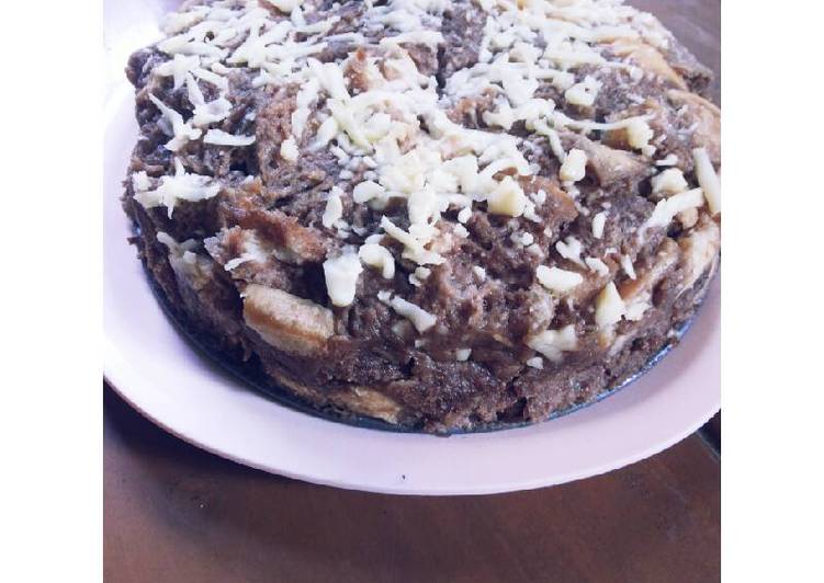 gambar untuk resep makanan Pudding Roti Coklat Keju