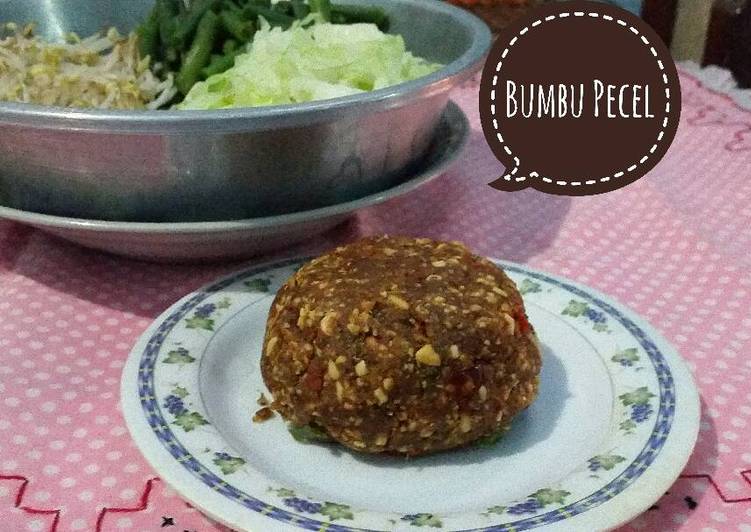 cara membuat Bumbu Pecel