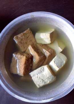 Tahu rebus seadanya