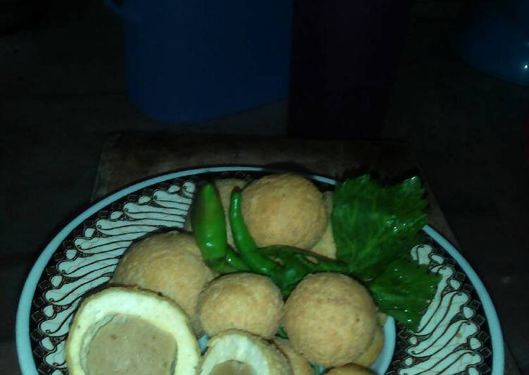 Resep Tahu bulat isi bakso Karya Mom gendhis Kitchen ????