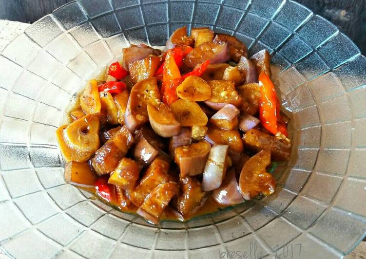 resep lengkap untuk Tumis terong saos tiram #pr_olahanterong