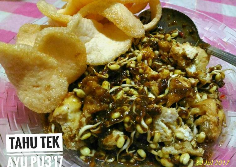 resep masakan Tahu Tek