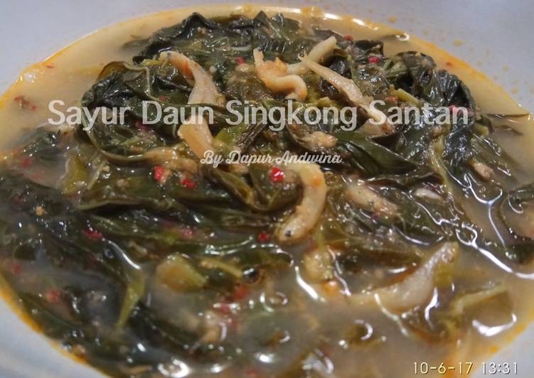 Resep Sayur Daun Singkong Santan By Dapur Andwina