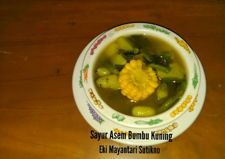 resep masakan Sayur Asem Bumbu Kuning