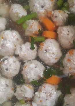 Bakso Ayam Sehat (tanpa tepung, gula, minyak)