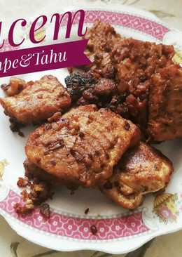 Si manis tahu dan tempe bacem