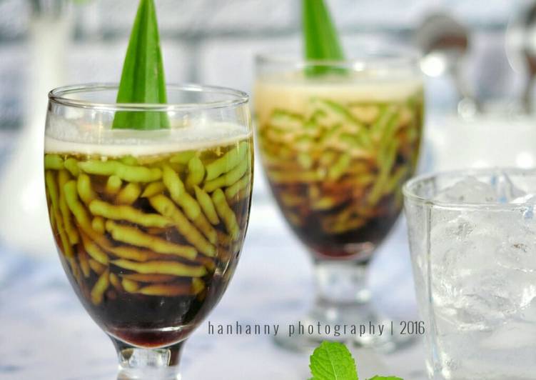 resep lengkap untuk Es Cendol