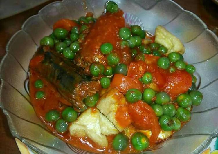 resep lengkap untuk Balado sarden tahu lencak