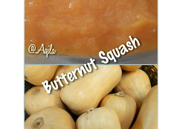 gambar untuk resep Pure butternut squash - Mpasi #pumpkin