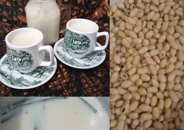 bahan dan cara membuat Susu kedelai