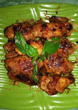 Roasted spicy chicken wings