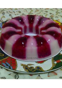 Puding Buah Naga Nutrijell Kelapa Muda