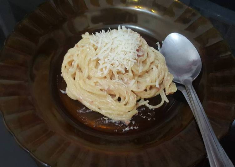 resep lengkap untuk Spaghetti carbonara