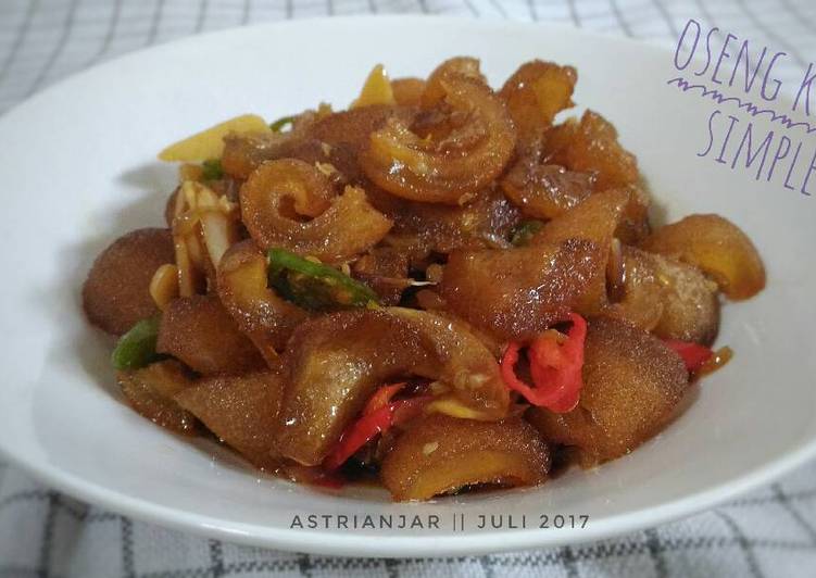 resep makanan Oseng Kikil / Cecek Simple