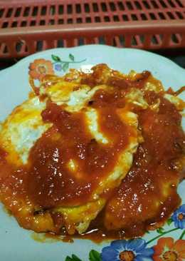Telor Ceplok Saus Balado