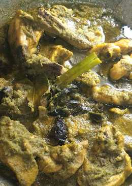 Gulai ayam lado mudo (cabe ijo) khas Padang