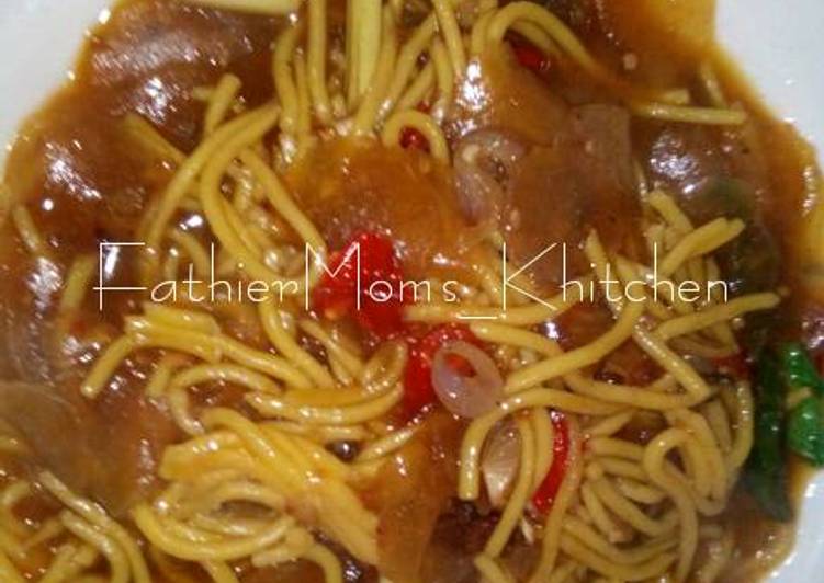 resep masakan Seblak Mie kuning kuah kari