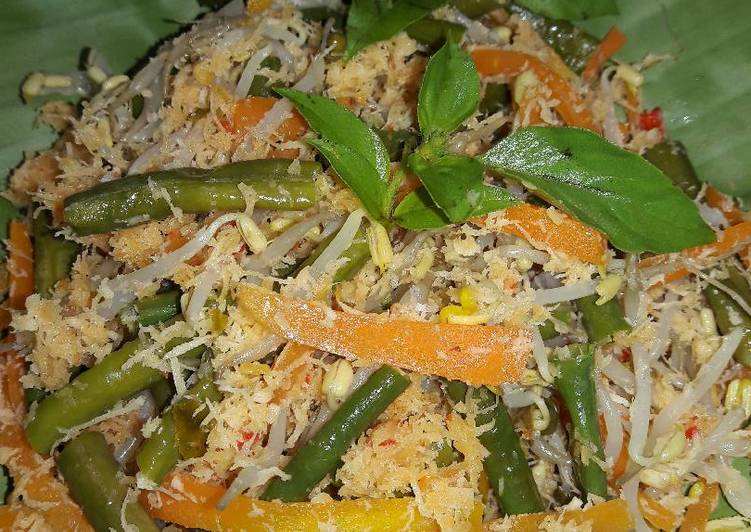 bahan dan cara membuat Urap-urap