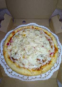 Homemade beef pizza