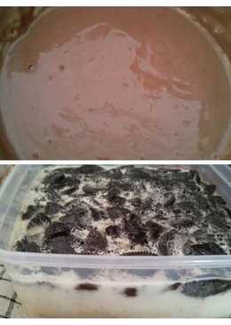 Puding oreo fla coklat