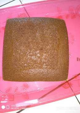 Kue coklat brownies tanpa pengembang