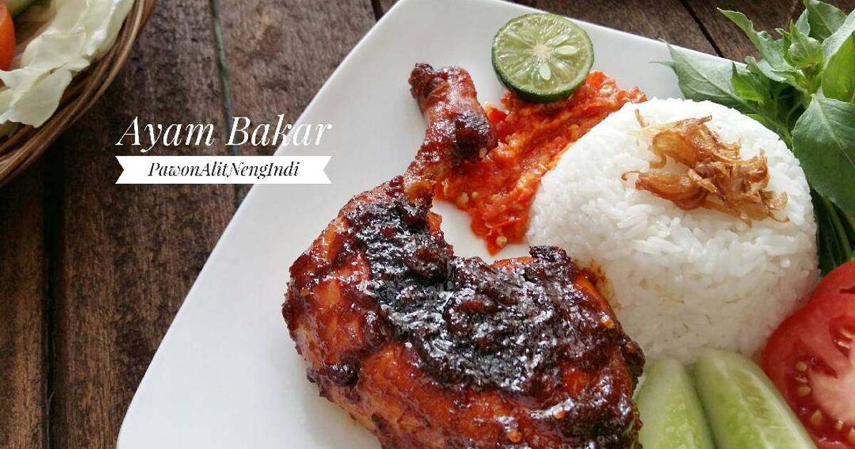  Resep  Ayam  Bakar PawonAlit pr adakecapmanisnya oleh Indry 