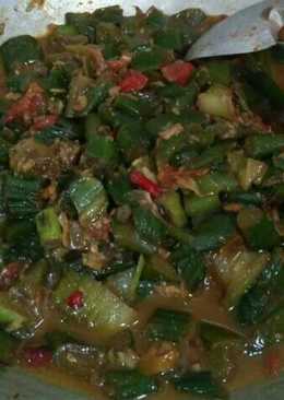 Sayur lompong rebon ala uminya Ara