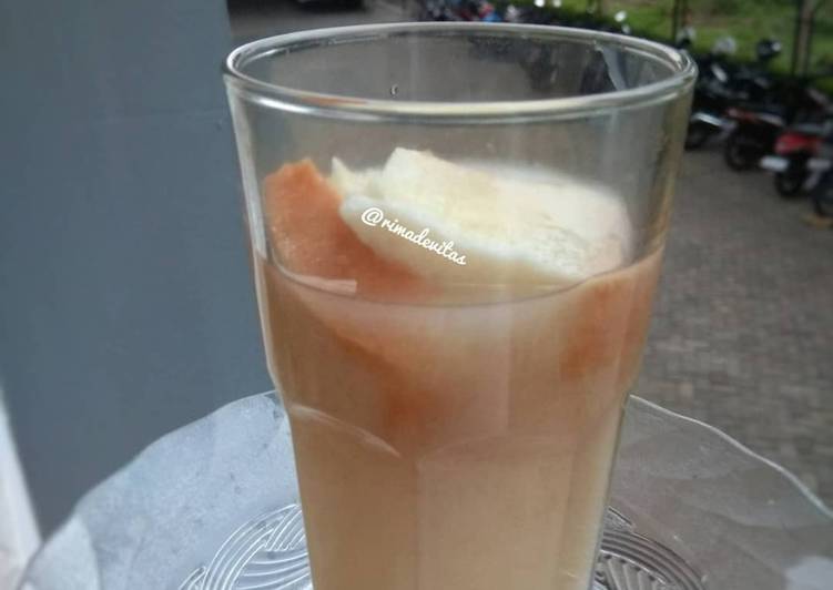 resep lengkap untuk Wedang jahe susu spesial