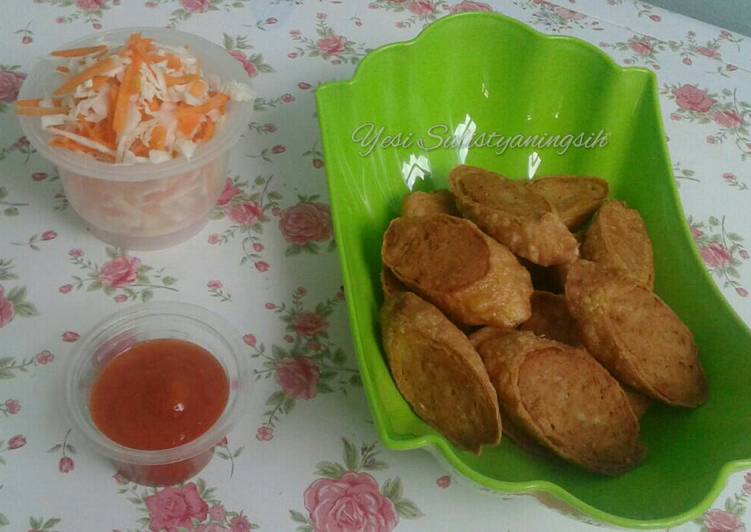 gambar untuk cara membuat Chicken Egg Roll ala Hokben