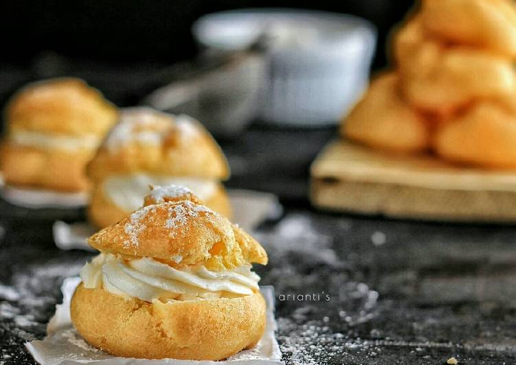 Resep Sus isi Whipped Cream By Tanti