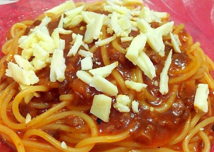 Resep Spaghetti Anak Kost #COOKINGWITHRICECOOKER - Anisa Icha