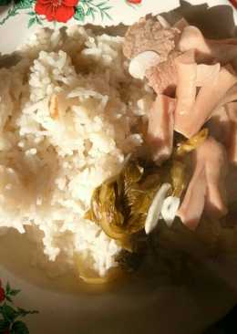 Sayur asin daging sosis