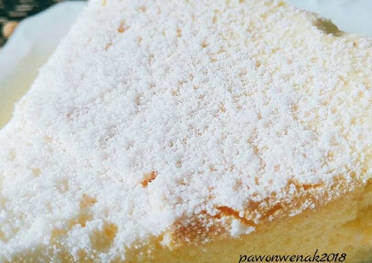 resep masakan Japanese Catton Cheesecake #beranibaking