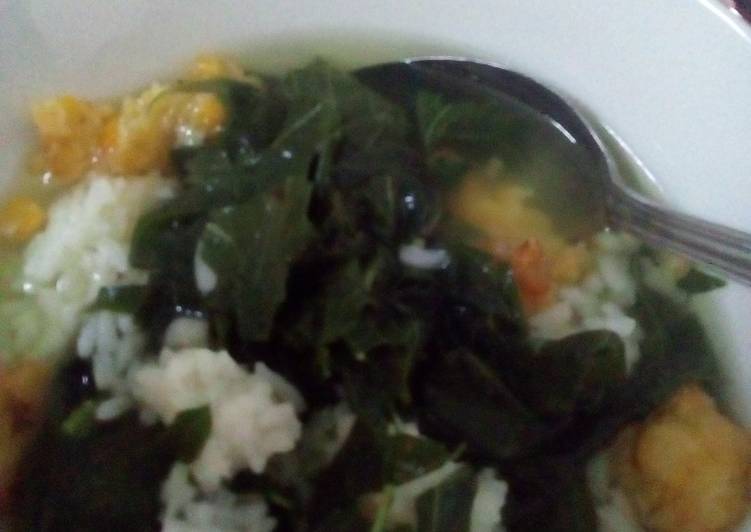 Resep Daun singkong sayur bening